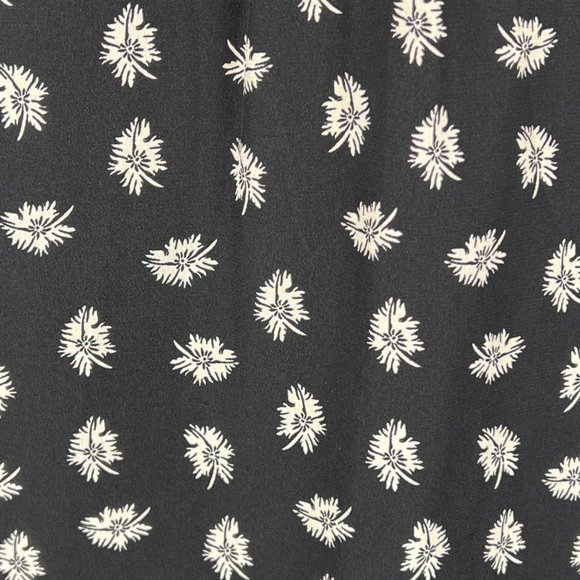 Isabel Marant Rusak Womens Silk Black Floral Long Sleeve Blouse size FR 34 XS - Picture 9 of 16